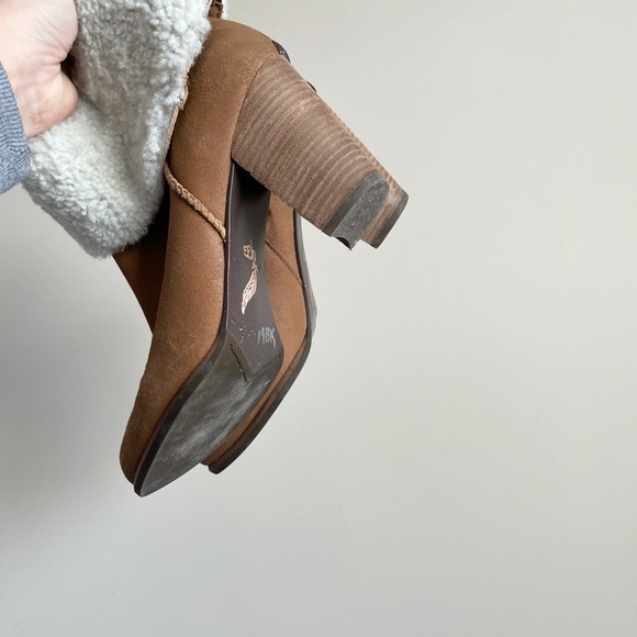 UGG Suade Sherpa Lined Heeled Booties - Picture 5 of 7